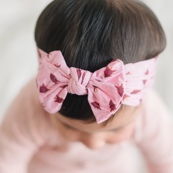 Pink Christmas Tree Trendy Nylon Baby Headband