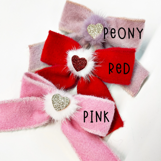 Fancy Velvet Valentines Bows