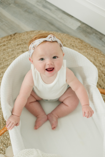 Knotted Mustard Floret Nylon Headband