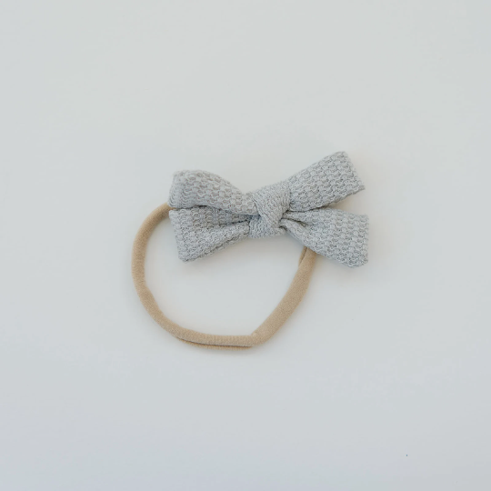 Double Bow Skinny Texture Hair Bow