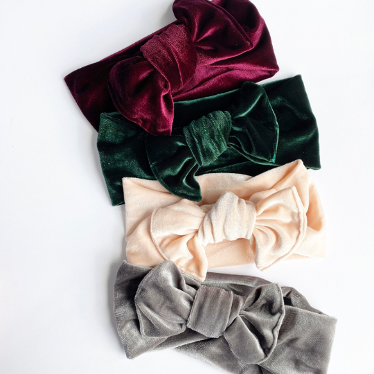 Thick Velvet Headbands - Golden Dot Lane