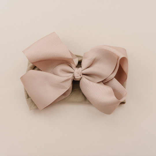 5" Grosgrain Bow Nylon Headbands