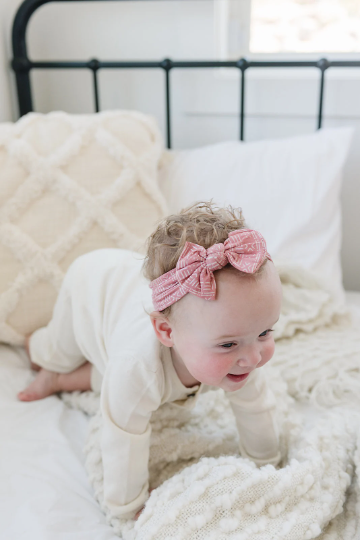 Rust Mudcloth Pattern Baby Nylon Headband