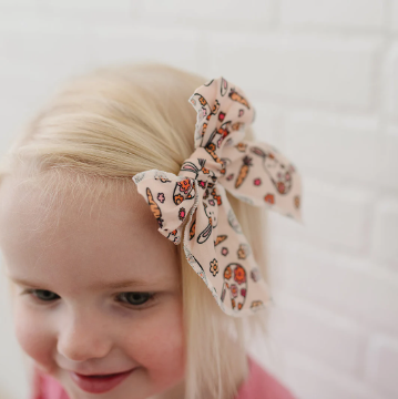 4" Easter Egg Hunt Serged Hair Bow