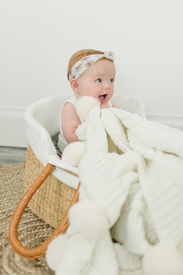 Knotted Mustard Floret Nylon Headband