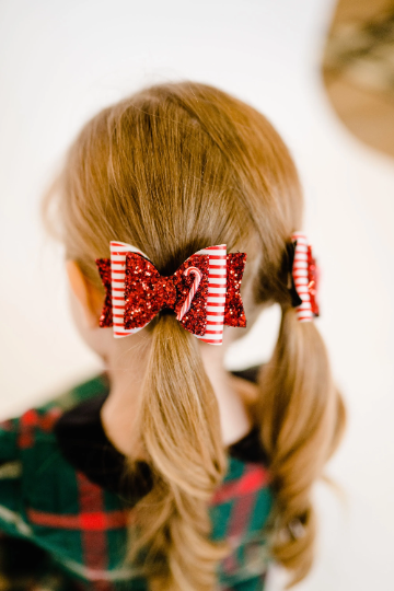 Holiday Glitter Glam Hair Clips