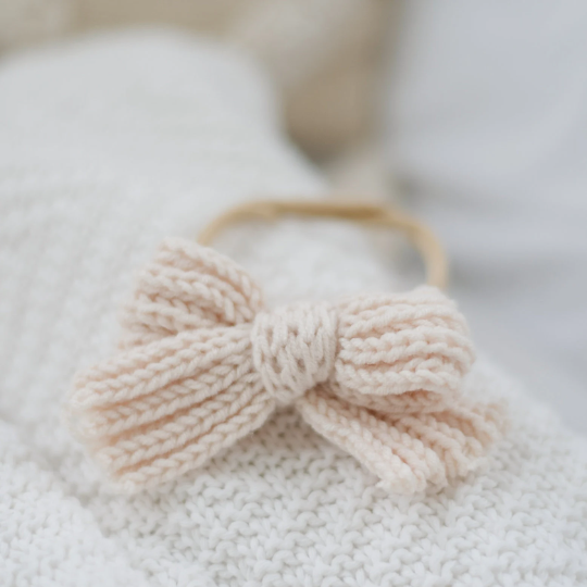 Thick Chunky Sweater Knit Hair Bows