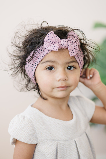 Trendy Dalmatian Dot Nylon Headband
