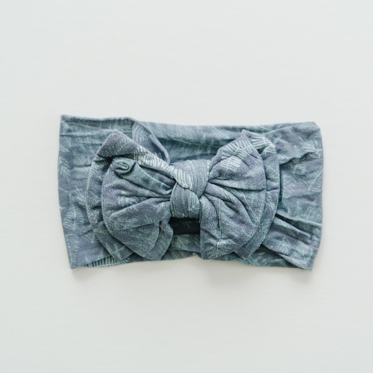 Evergreen Forest Double Bow Nylon Headband