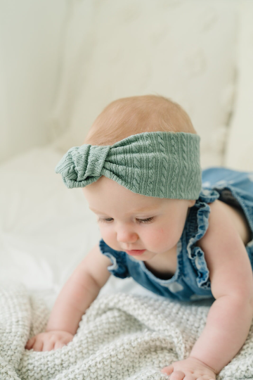 Knotted Cardigan Knit Headbands