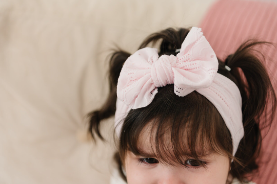 Soft Spring Eyelet Baby Headwrap