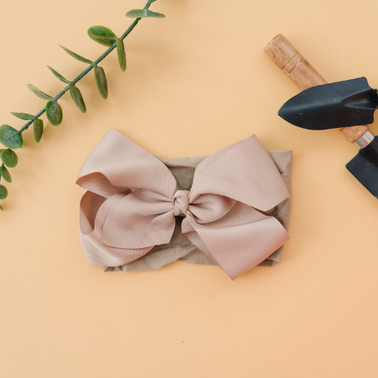 5" Grosgrain Bow Nylon Headbands