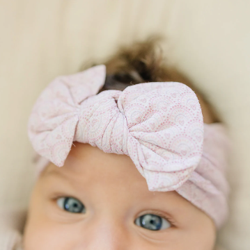 Fall Heart Dotted Arches Nylon Baby Headband