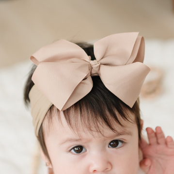 5" Grosgrain Bow Nylon Headbands