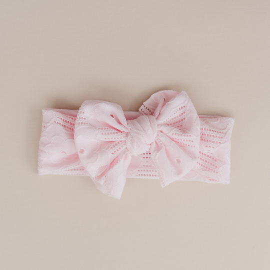 Soft Spring Eyelet Baby Headwrap