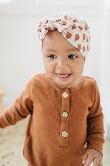 Vintage Christmas Tree + Lights Nylon Baby Headband