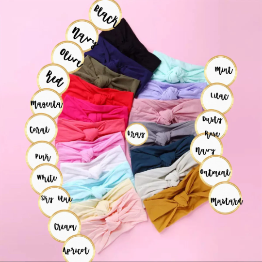 Knotted Headwrap Nylon Headband