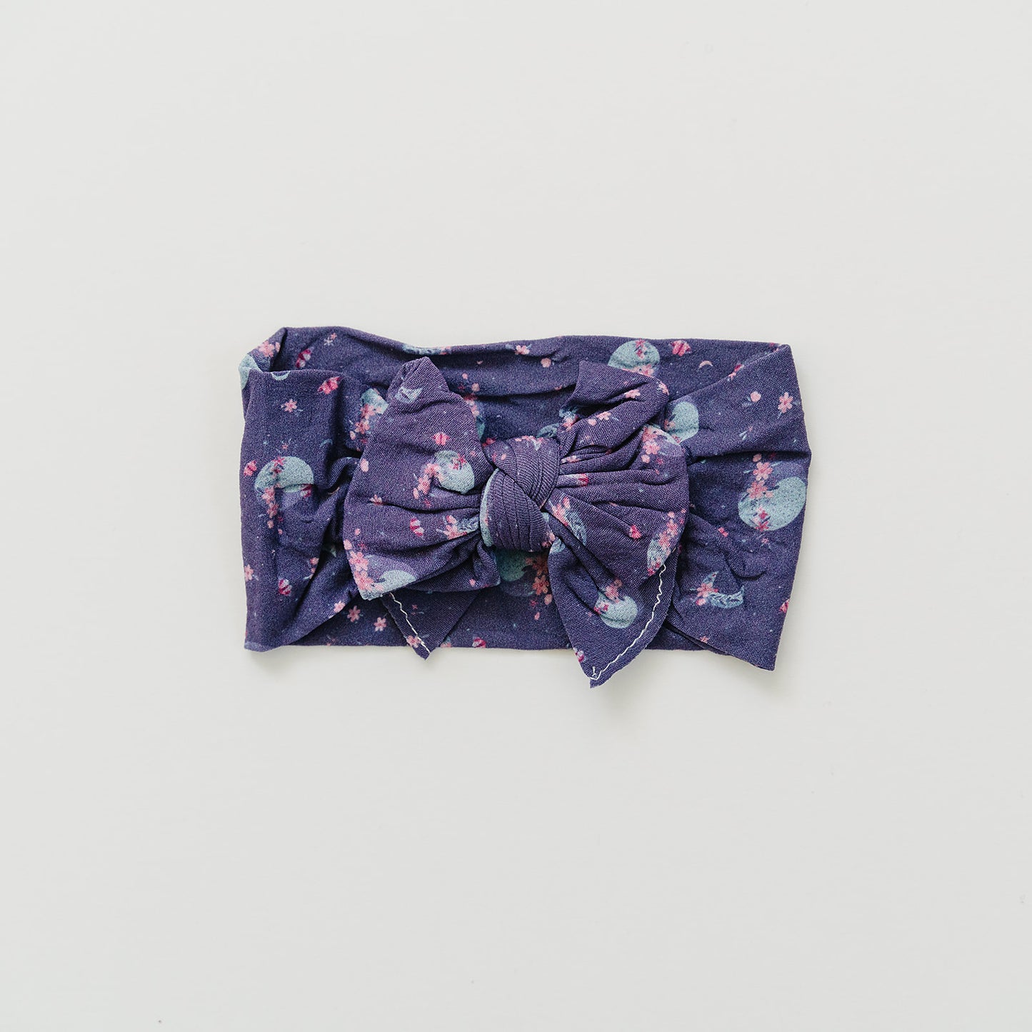 Midnight Navy Floral Moon Cutest Nylon Headband