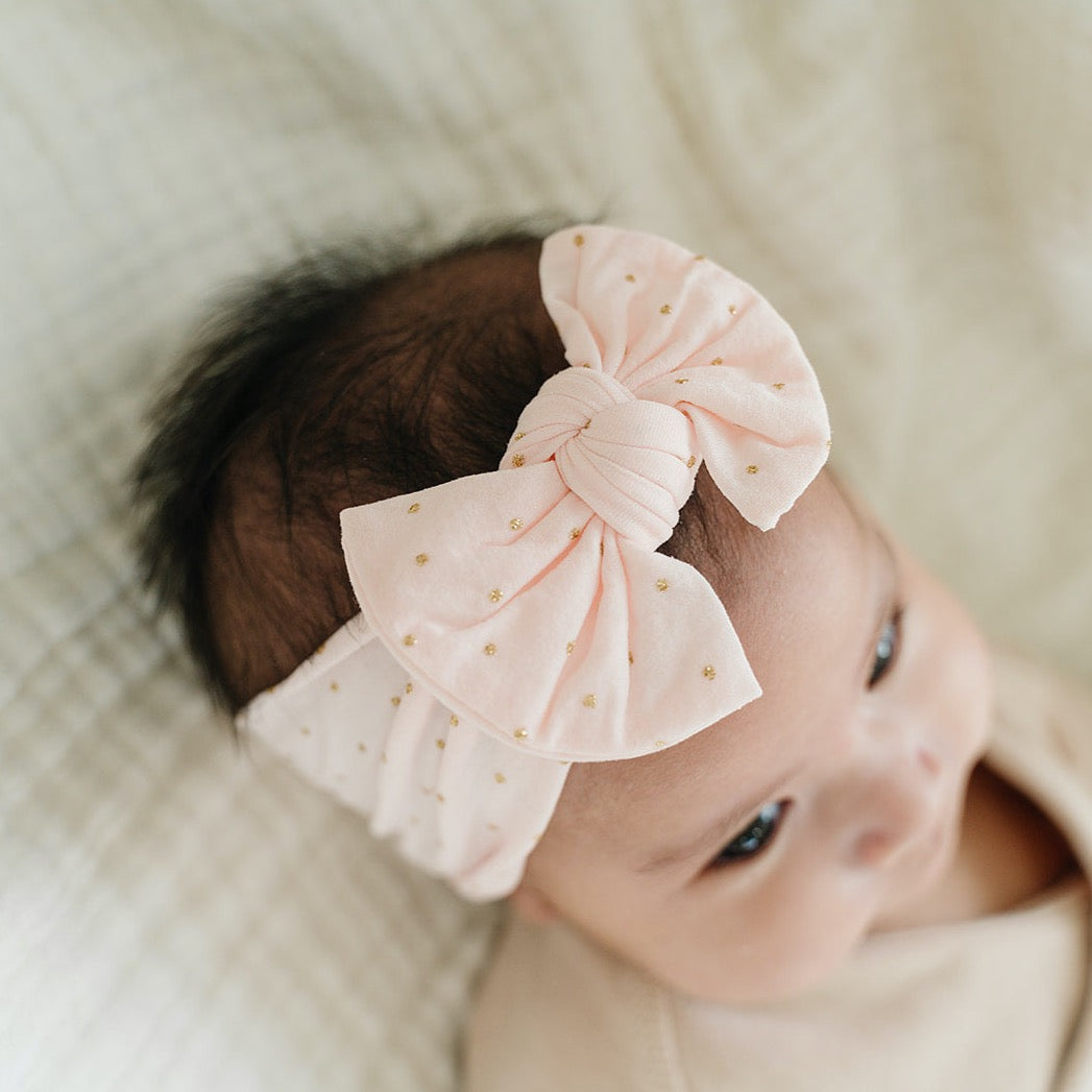 Shimmer-Dot Trendy Nylon Headbands