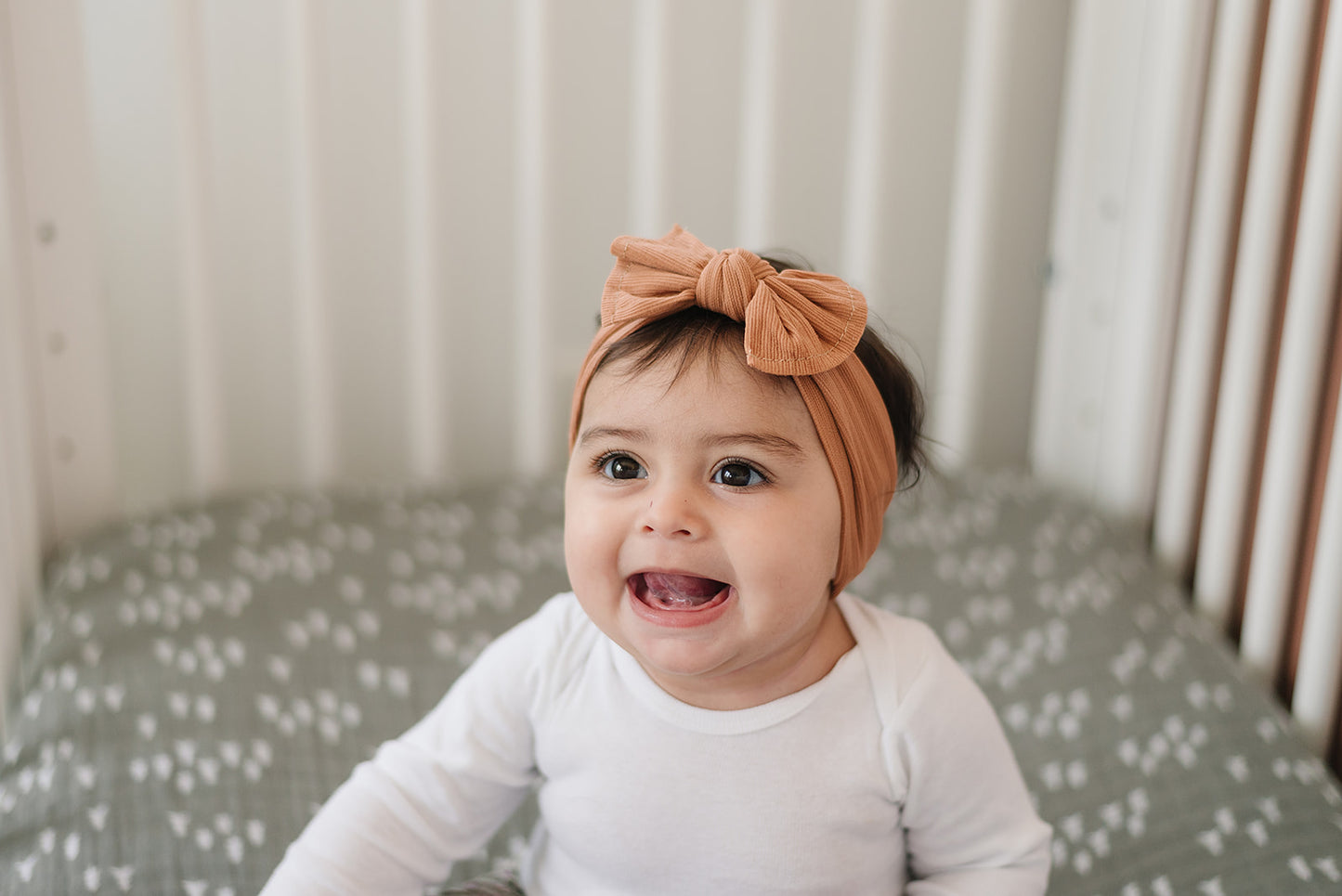 Trendy Ribbed Nylon Baby Headbands