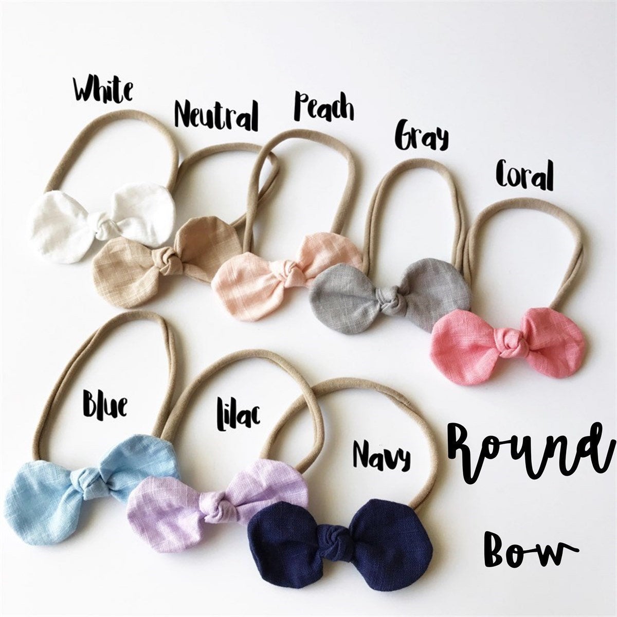 Knotted Cotton Bows - Color Options - Golden Dot Lane