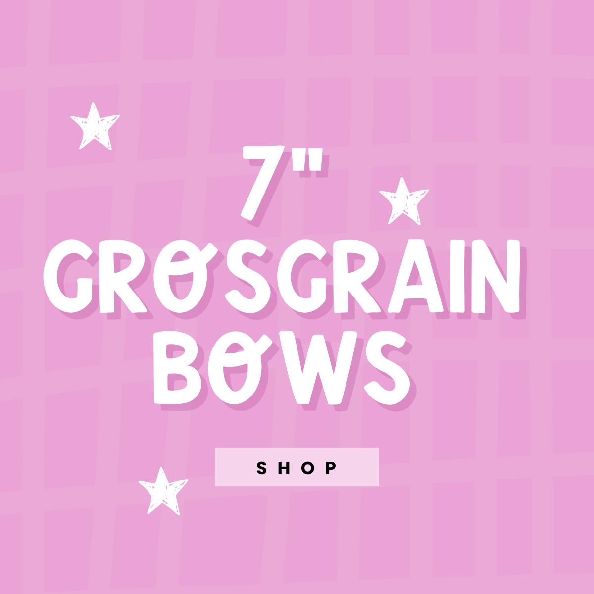 7" Pattern Grosgrain Bows