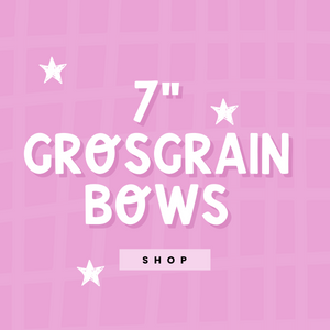 7" Pattern Grosgrain Bows