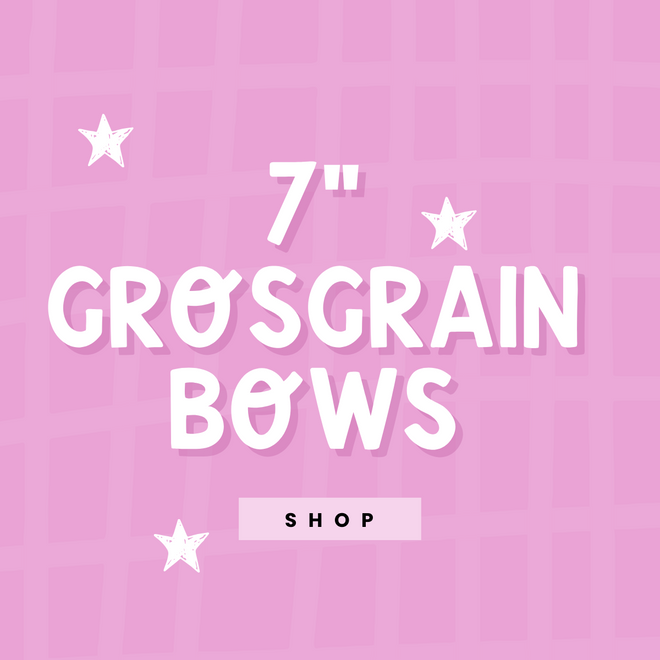 7&quot; Pattern Grosgrain Bows