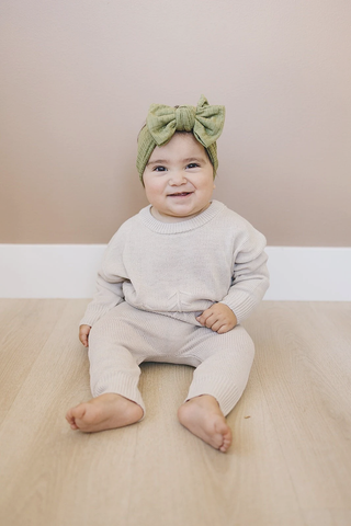 Olive Green Cozy Cutie Headwrap Baby Headband