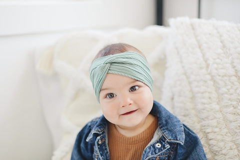 Twist Cable Knit Baby Headband