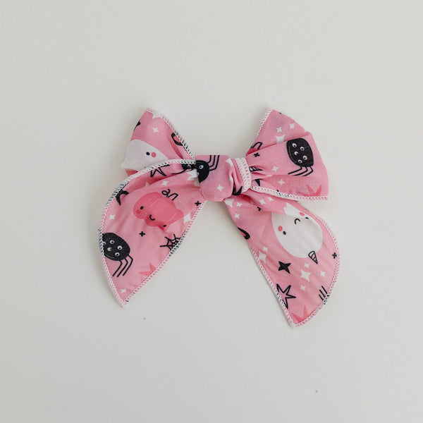 Happiest Halloween Creatures 4" Serged Cotton Hair Bow