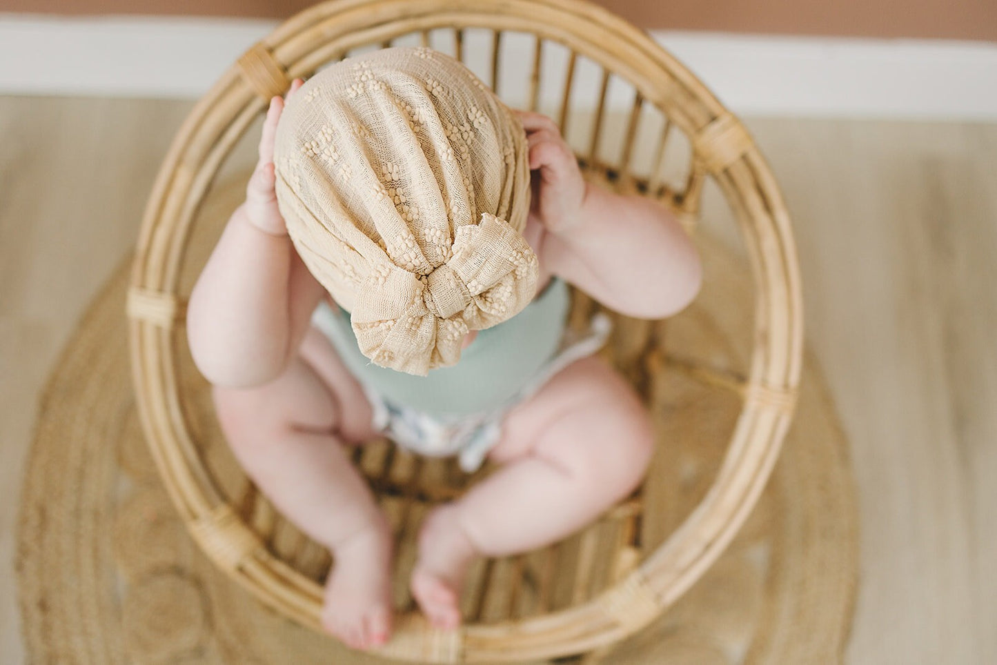 Fall Texture Knit Baby Turban