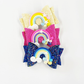 Solid Color Glitter Glam Rainbow Hair Bows