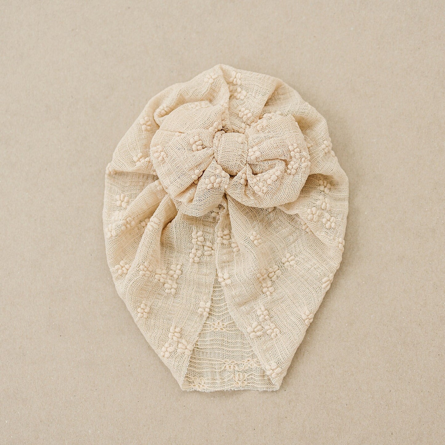 Fall Texture Knit Baby Turban