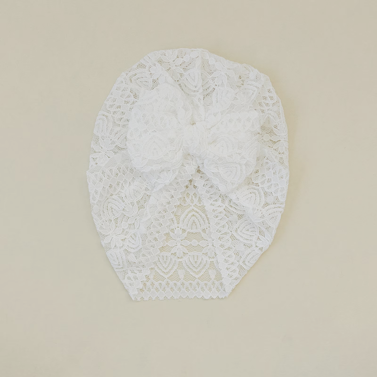 Lightweight Lacey Baby Bow Turban