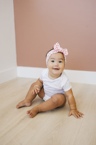 Ribbed Candy Corn Halloween Nylon Baby Headband