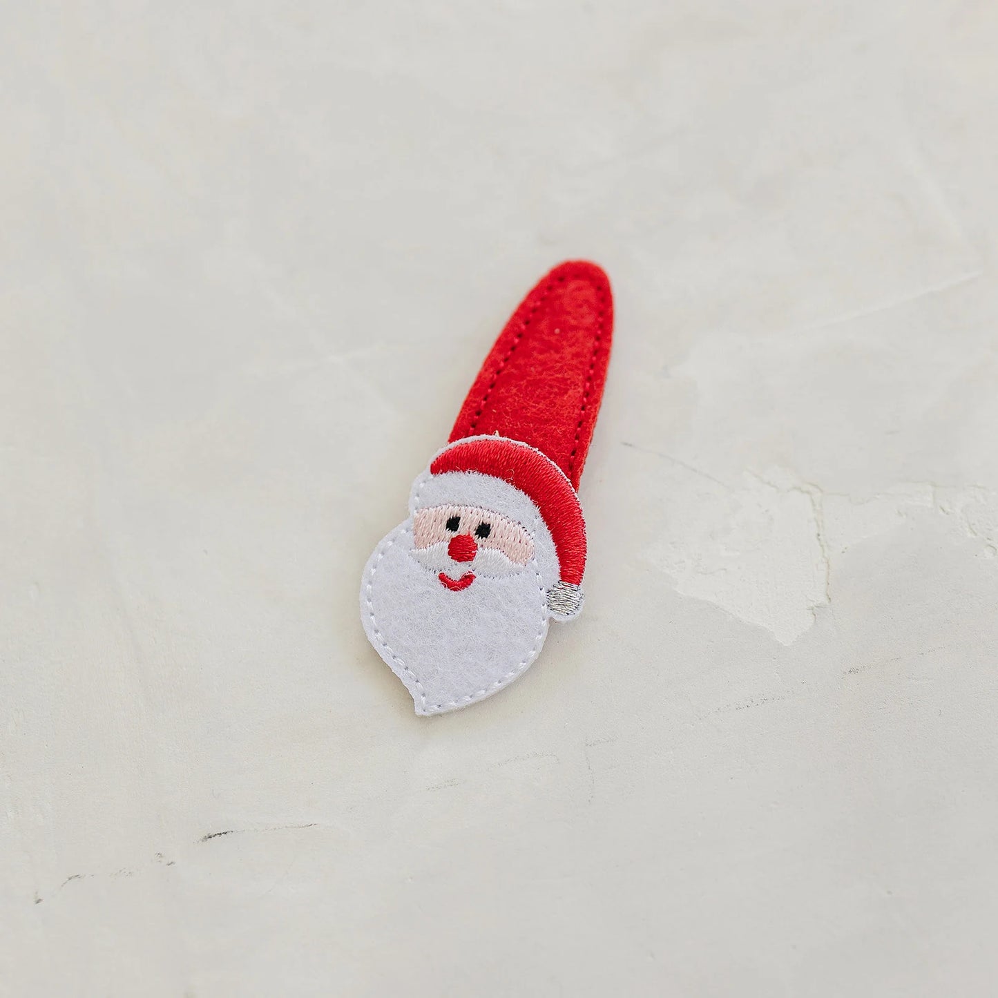 Embroidered Christmas Friends Snap Clip