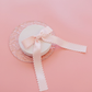 Elegant Scalloped Long Ribbon Hair Bow Clips