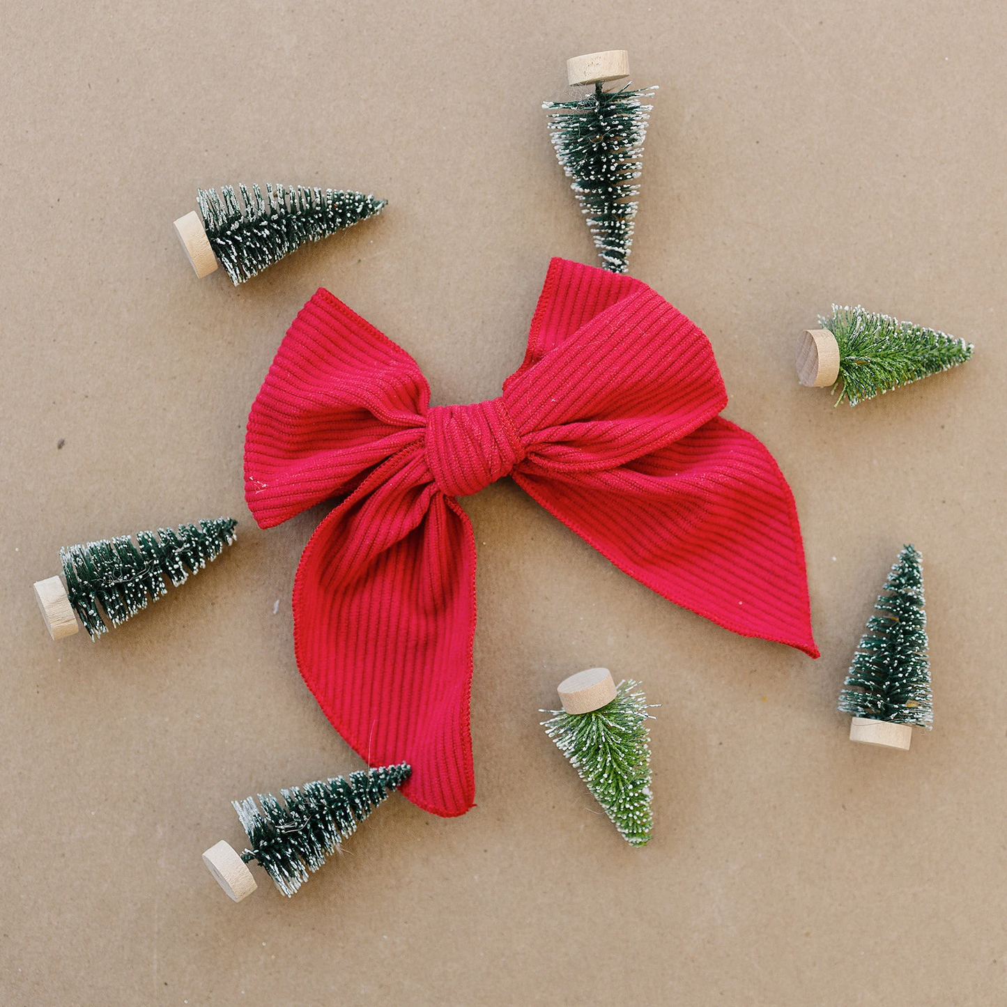 Big Beautiful Corduroy Hair Bow Clip