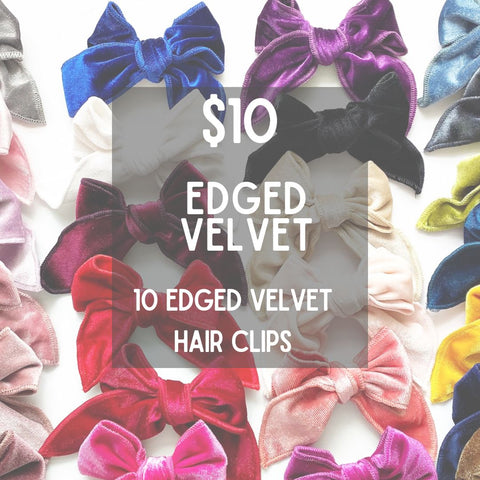 $10 Edged Velvet Clips Grab Bags