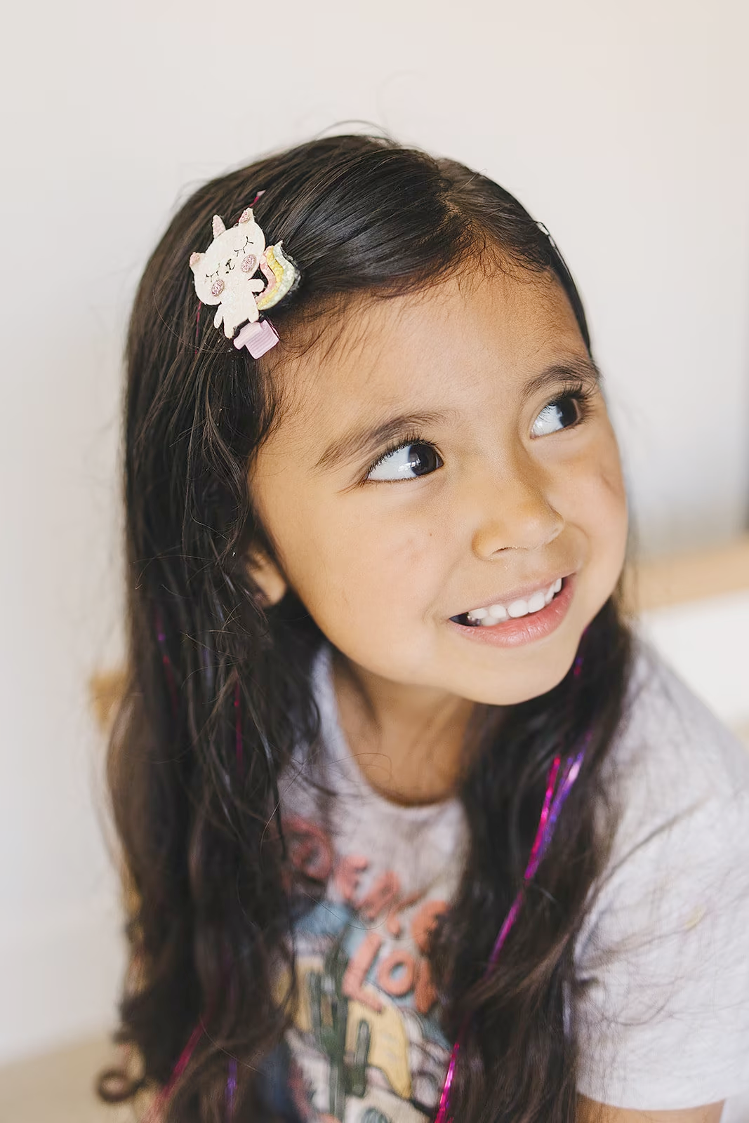 Little Unicorn Kitty Glitter Hair Clip