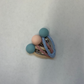 Set of 3 Pastel Snap Clips