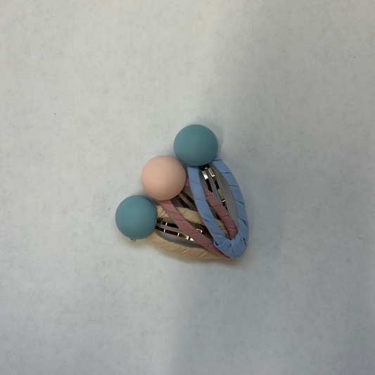 Set of 3 Pastel Snap Clips