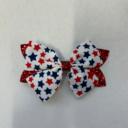 4th of July Red and Blue Stars 5" Grosgrain