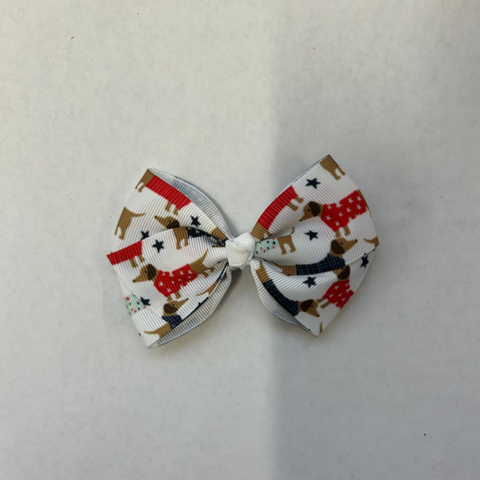 4th of July Dogs 4" Grosgrain