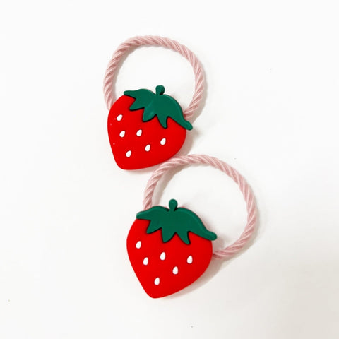 Set of 2 Strawberry Pigtails
