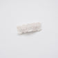 Ivory Lace Snap Clip