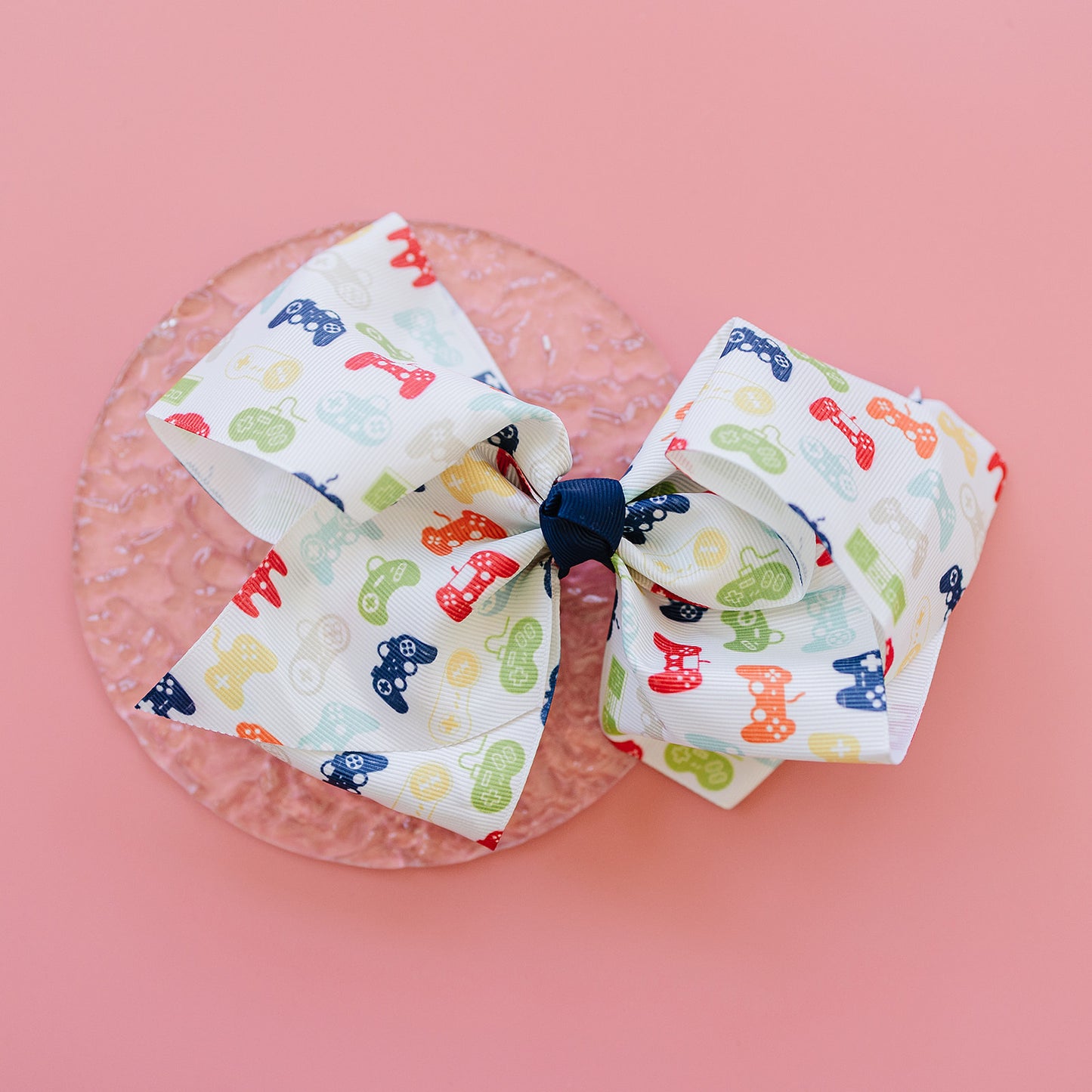 7" Gamer Girl Grosgrain Hair Bow