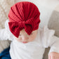 Waffle Cotton Bow Baby Turban