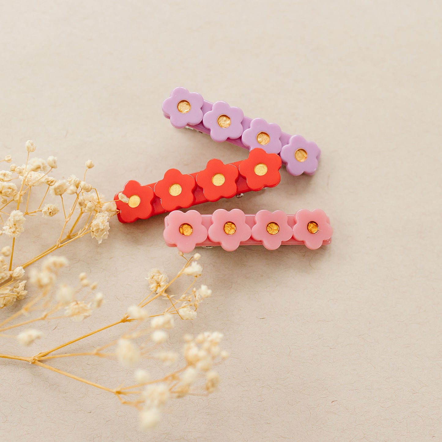 Flower Resin Clips